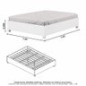 Guarda Roupa Casal Modulado Sevilha 5 e 2 Portas 8 Gavetas com Espelho e Cama Casal Carioca Móveis - 5