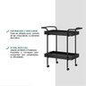 Carrinho para Bebidas Design Industrial Metal e Madeira - 4