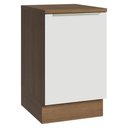 Ver imagem 1 de Balcão de Cozinha 50cm 1 Porta (com Tampo) Rustic/branco Veludo Lux Madesa