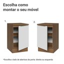 Ver imagem 4 de Balcão de Cozinha 50cm 1 Porta (com Tampo) Rustic/branco Veludo Lux Madesa