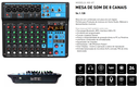 Ver imagem 5 de CONSOLE MESA SOM MIXER 8 CANAIS PHANTON BLUETOOTH VERMELHO