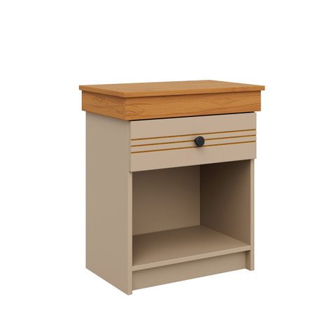 Mesa Cabeceira Compacta 1 Gaveta para Quarto