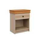 Ver imagem 1 de Mesa Cabeceira Compacta 1 Gaveta para Quarto