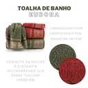 Ver imagem 3 de Kit de Toalhas 2 Banhos e 2 Rostos 100% Algodão Eudora:tango Oliva