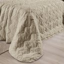 Ver imagem 4 de Kit Roupa Cama King Size Madelyn Cobre Leito Aveline Dupla Face 300 Fios Super Macio:CAQUI