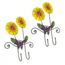 Ver imagem 2 de Gancho de Metal Duplo para Bone Chapeu Bolsa Enfeite Flor Amarela Pendura com 2 (pt-c-g)