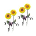 Ver imagem 1 de Gancho de Metal Duplo para Bone Chapeu Bolsa Enfeite Flor Amarela Pendura com 2 (pt-c-g)