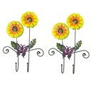 Ver imagem 3 de Gancho de Metal Duplo para Bone Chapeu Bolsa Enfeite Flor Amarela Pendura com 2 (pt-c-g)