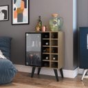 Ver imagem 1 de Adega Bar 1 Porta de Vidro 10 Porta-Garrafas Capri Yescasa