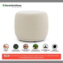 Ver imagem 5 de Kit 02 Puffs Decorativos Orgânicos Molly Redondo Bouclê Bege - Desk Design