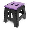 Banco Dobrável Portátil Camping até 100kg Roxo - 1