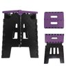 Banco Dobrável Portátil Camping até 100kg Roxo - 3
