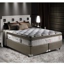 Ver imagem 1 de Cama Box Queen Herval Imperatore Eco Bamboo 158x198x73cm Molas Ensacadas - Marrom