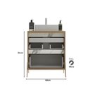 Ver imagem 2 de Gabinete de Banheiro 60cm sem Cuba Ref 650 Cewal - Itapuã/thassos
