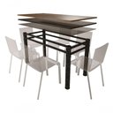 Ver imagem 3 de Base Retangular para Mesa Jantar Vidro Pedra Madeira2 1.20mt Cor:texturizado