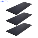 Ver imagem 2 de Kit 3 Prateleira Preta 90X35 Tampo Tabua Mdf Organizadora Decoração Cozinha Quarto Banheiro Sala