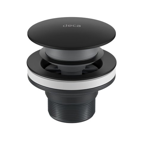 Válvula de Escoamento Click para Lavatórios, Cubas e Bidê Black Matte - Deca