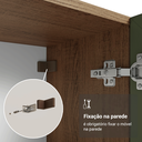 Ver mais imagens de Cristaleira 70 cm 2 Portas de Vidro com Pés Trapézio Rustic-Verde-Rustic Vik Madesa