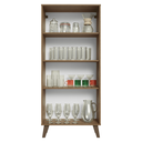 Ver imagem 5 de Cristaleira 70 cm 2 Portas de Vidro com Pés Trapézio Rustic-Verde-Rustic Vik Madesa