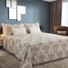 Kit Colcha Cobre Leito Casal 3pç Montblanc Imperial Creme - 1