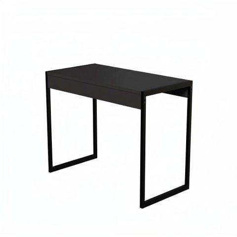 Escrivaninha Artelle Industrial 90cm com Estrutura em Aço Reforçada Preto/pé Preto - Lh Móveis