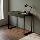 Ver imagem 2 de Escrivaninha Artelle Industrial 90cm com Estrutura em Aço Reforçada Preto/pé Preto - Lh Móveis