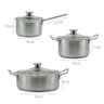 Jogo de Panelas Antiaderente Aço Inox Belle Cuisine 6 Peças - 2
