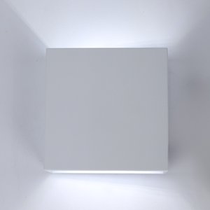Arandela Led 5w 2 Fachos Ajustáveis 6k 450lm Quadrado Branco