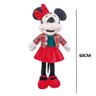 Minnie Natal em Pe C/casaco Xadrez e Laco Vrm Disney 60cm - 3