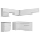 Ver imagem 6 de Cozinha Completa Compacta Armário Canto FL2106 Veneza Multi Branco