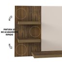 Ver imagem 4 de Painel Suspenso Tv 50 Pol 160 Cm 4157 Pinho Ripado Off White Arly