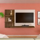 Ver mais imagens de Painel Suspenso Tv 50 Pol 160 Cm 4157 Pinho Ripado Off White Arly