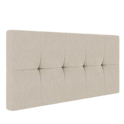 Cabeceira Painel Nina para Cama Box Casal 140 Cm Linho Areia A27 - D’Rossi