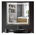 Ver imagem 4 de Espelho Jateado Quadrado Iluminado com Led Frio e Touch 80x80cm