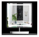 Ver imagem 1 de Espelho Jateado Quadrado Iluminado com Led Frio e Touch 80x80cm