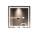 Ver imagem 3 de Espelho Jateado Quadrado Iluminado com Led Frio e Touch 80x80cm