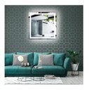 Ver imagem 5 de Espelho Jateado Quadrado Iluminado com Led Frio e Touch 80x80cm