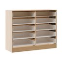 Ver imagem 3 de Cômoda para Quarto 117x92cm 10 Gavetas Mdp 3017 Menu Móveis