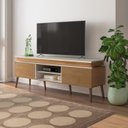 Ver imagem 6 de Rack para Tv 75 Pol 2 Portas 180 Cm 4704 Cinamomo Off White Arly