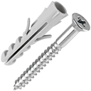 Ver imagem 1 de Bucha Nylon 12mm com Parafuso para Madeira Chato 6,1x65 50 Peças - PMB431 - FOX MIX