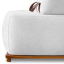 Ver imagem 7 de Sofá 4 Lugares Ilha 2 Módulos 160cm Viero S06 Bouclê Branco - Mpozenato