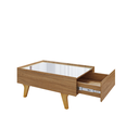 Ver imagem 1 de Mesa Centro Bechara Sena Retangular com Espelho Apoio Mesinha Decorativa Porta Objetos Cinamomo