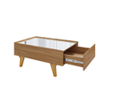 Ver imagem 1 de Mesa Centro Bechara Sena Retangular com Espelho Apoio Mesinha Decorativa Porta Objetos Cinamomo