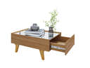 Ver imagem 2 de Mesa Centro Bechara Sena Retangular com Espelho Apoio Mesinha Decorativa Porta Objetos Cinamomo