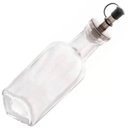 Ver imagem 3 de Kit 12 Garrafas de Vidro 200ml com Bico Dosador para Vinagre Azeite Transparente Lyor