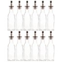 Ver imagem 1 de Kit 12 Garrafas de Vidro 200ml com Bico Dosador para Vinagre Azeite Transparente Lyor