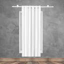 Ver imagem 1 de Cortina 1Folha Blackout PVC Corta Luz 140x180 Admirare Cor: Branco