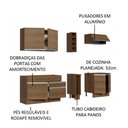 Ver imagem 5 de Armário de Cozinha Completa 220cm Rustic Parma Madesa 03