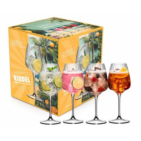 Jogo 4 Taças Riedel Drinks Aperitivo Mixing Set Summer 550ml