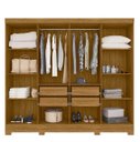 Ver imagem 2 de Guarda Roupa 8 Portas 4 Gavetas 2,36cm Moval Diplomata Freijo / Cinza